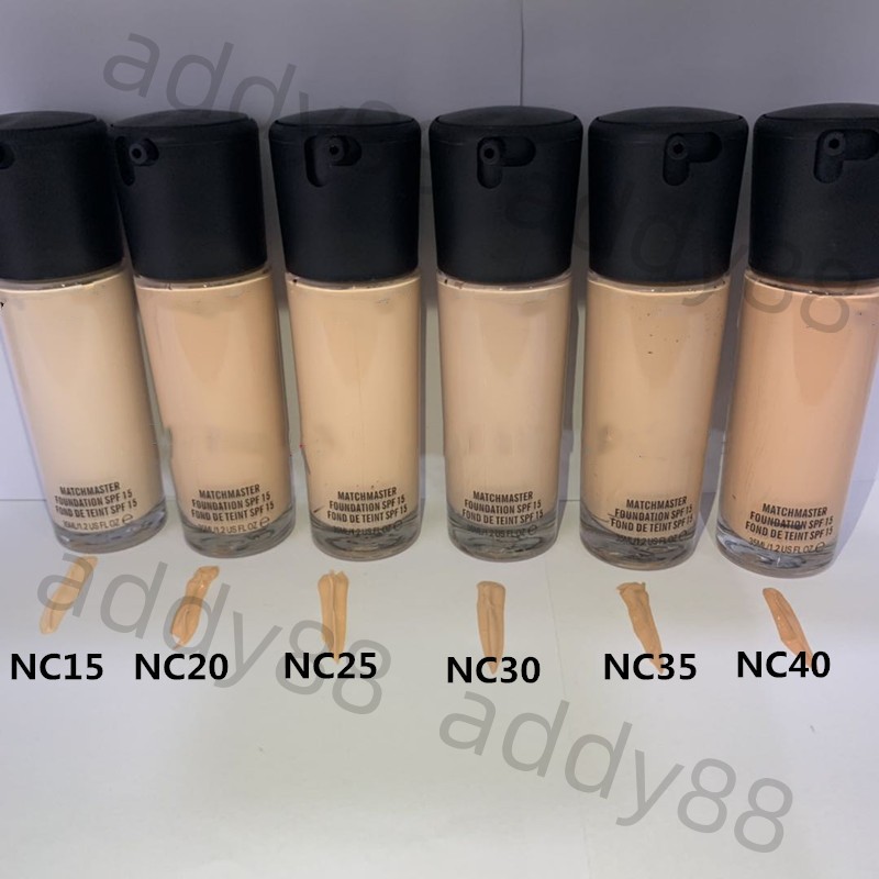 M Face Makeup 35ml Liquid Foundation 9 color NC15 NC20 NC25 NC30 NC35 NC40 NC45 NC50 NC55 Concealer Brighten