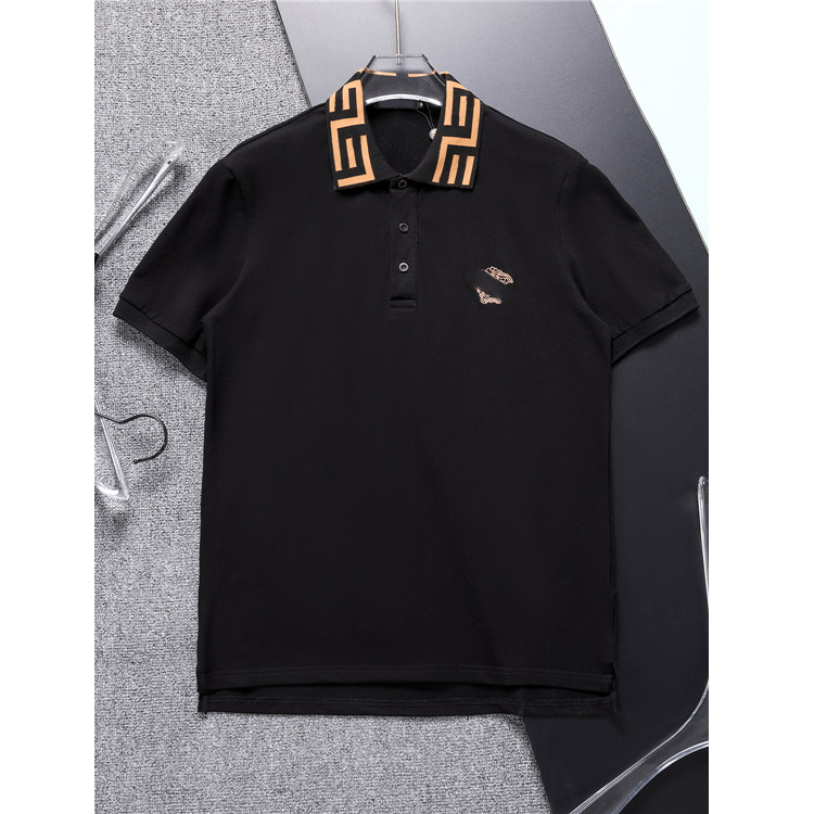 Designer Men's Polo black and white Head brand Fashion casual Upscale 100% cotton breathable anti-wrinkle slim commercial lapel short sleeve clothing M-3XL
Designer Men's Polo black and white Head brand Fashion casual Upscale 100% cotton breathable anti-wrinkle slim commercial lapel short sleeve clothing M-3XL