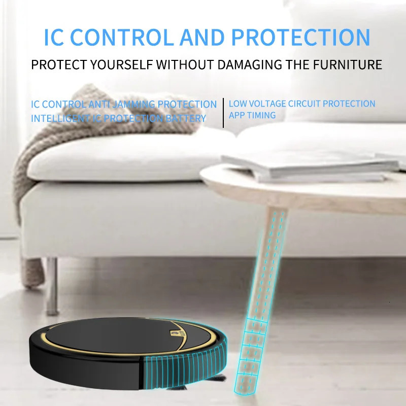 Cleaning Appliances Vacuum Cleaner Robot Smart 2800PA Remote Control Wireless Auto Machine Floor Sweeping Wet Dry For Home 231117