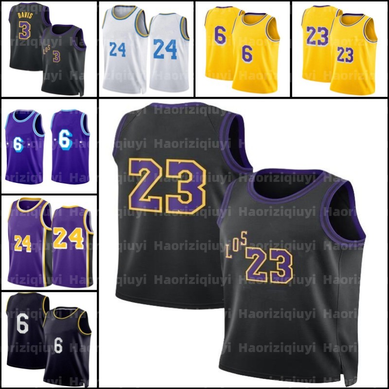23 6 James Men Basketball Jerseys Los 7 Anthony 3 Davis Green 34 8 32 Retro Jersey Stitched S-XXL