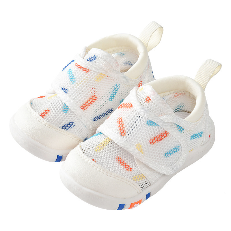 Sandals Summer Breathable Air Mesh Kids Sandals 1-4T Baby Unisex Casual Shoes Anti-slip Soft Sole First Walkers Infant Lightweight Shoes 230417