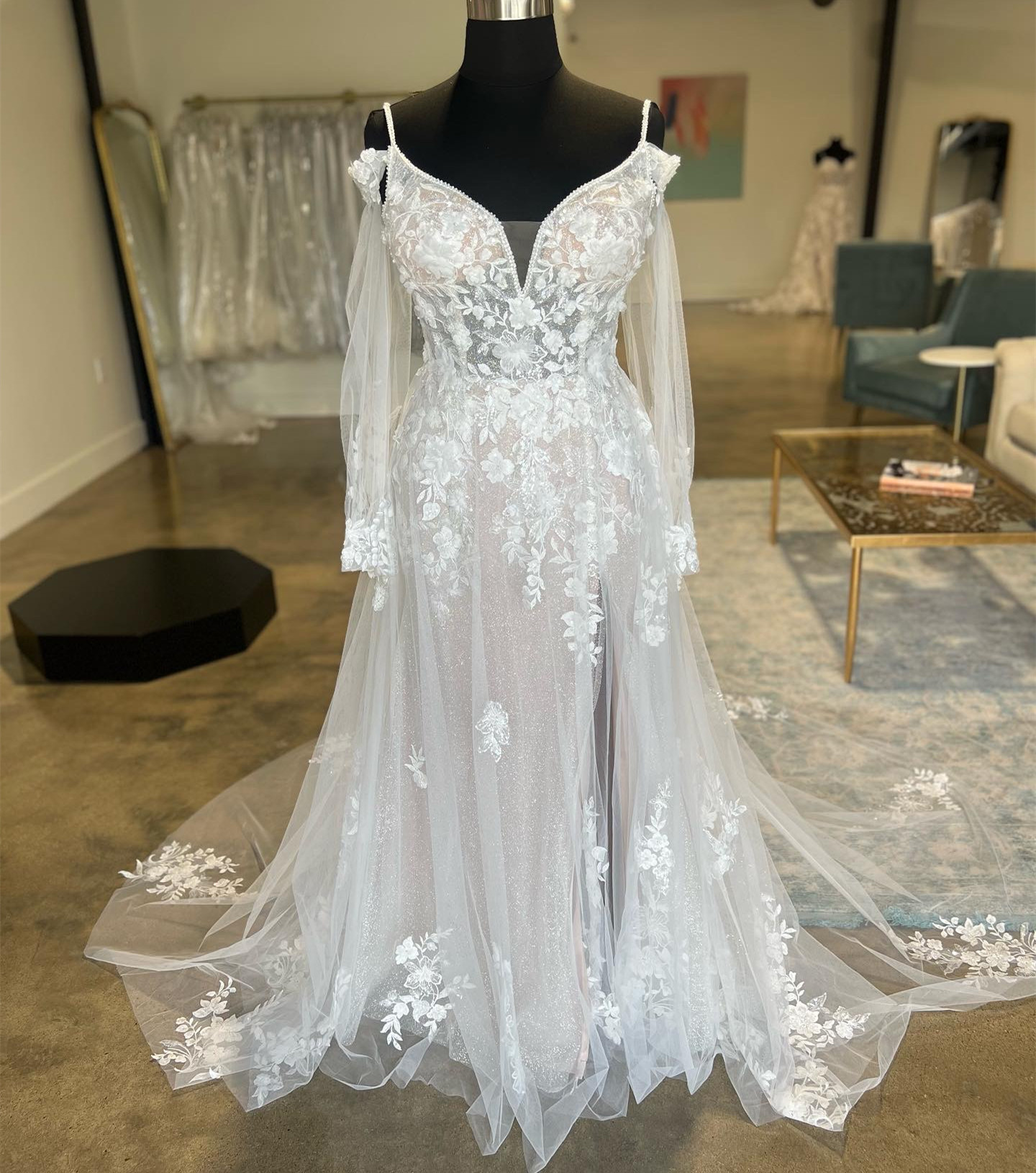 Ebi Plus Arabic Aso Nov Size Ivory Mermaid Wedding Dress Beach Lace A E Long Sleeves Bridal Gowns Dresses Zj Es es s