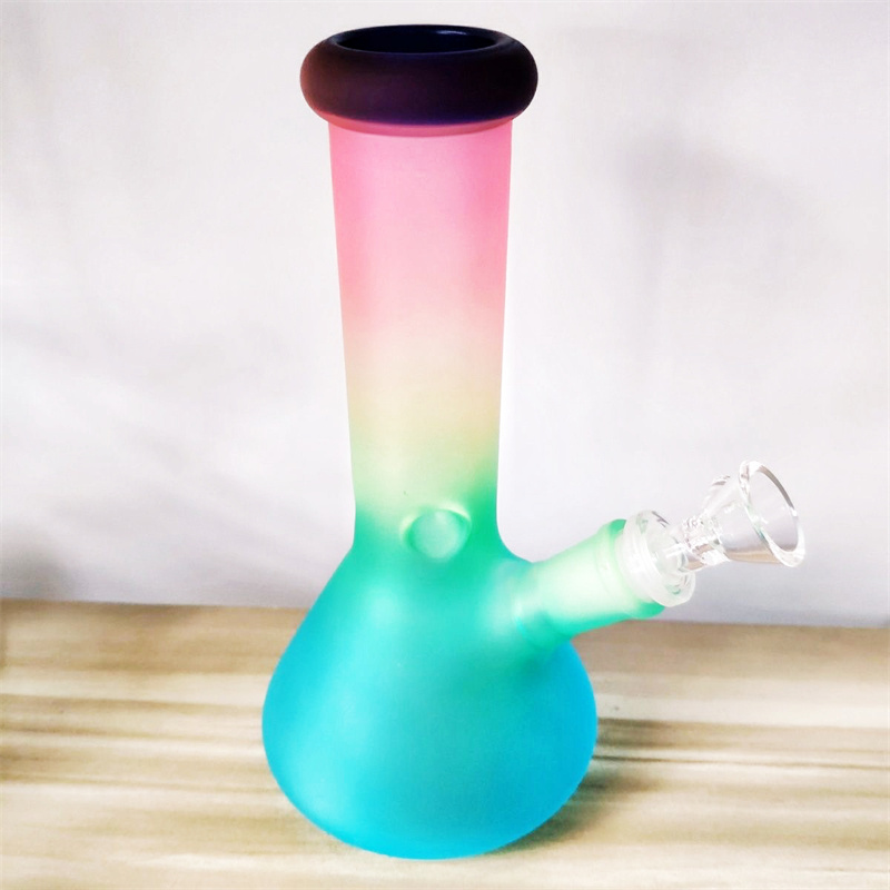 Rainbow colored glass hookah bong beaker, pipe, tobacco bag, transparent glass water pipe
Rainbow colored glass hookah bong beaker, pipe, tobacco bag, transparent glass water pipe