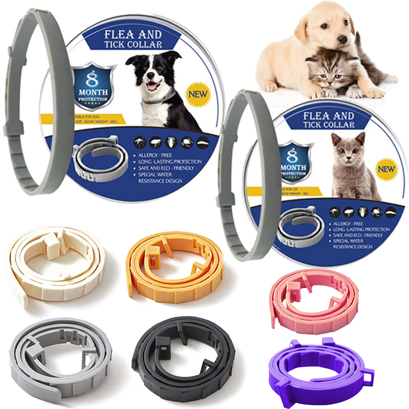Protection Repel Flea & Tick Prevention Dog Collars Adjustable Cat Collar Water Resistance Pets Accessories