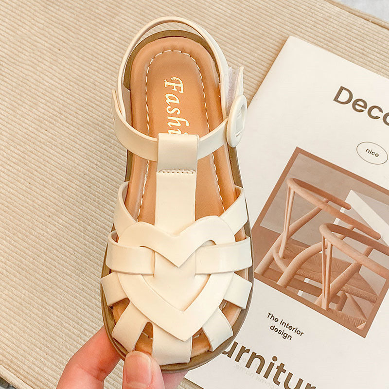 Sandals Baby Girls Summer Shoes Kids Roman Style Princess Dress Sandals 1-6 Years Girls Beach Shoes Baby Girls Toddler Soft Sandals 230417