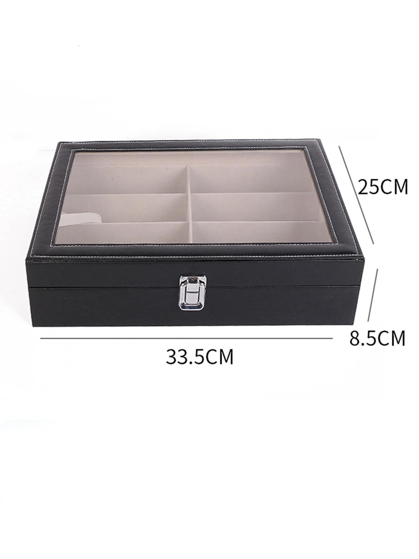 Jewelry Boxes PU Leather 8 bit Eyeglass Case Green Sunglasses Organizer Display Packaging box 231117