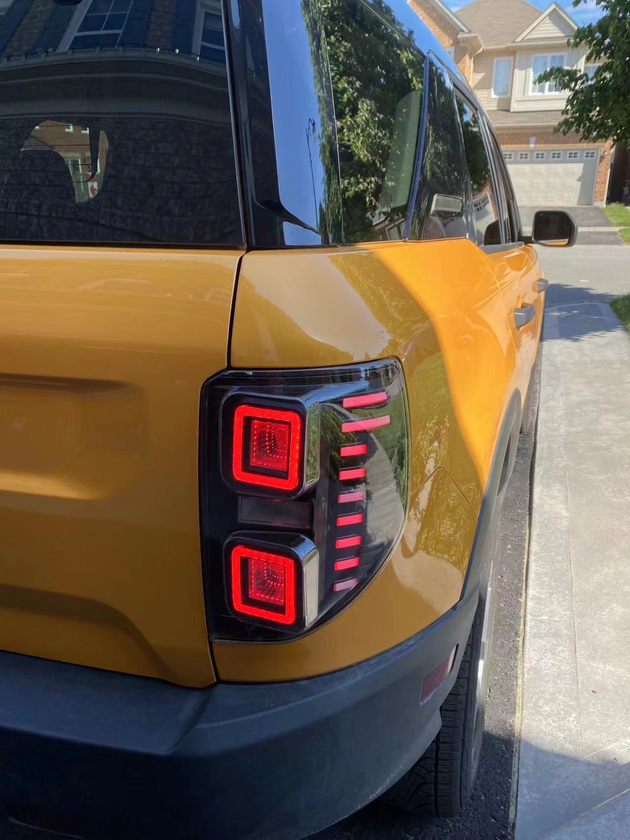 Rear Taillight Assembly for Ford Bronco Sport 20 20-2023 LED Light Guide Taillamp Service Brake Turn Signal Reversing Fog Lamp