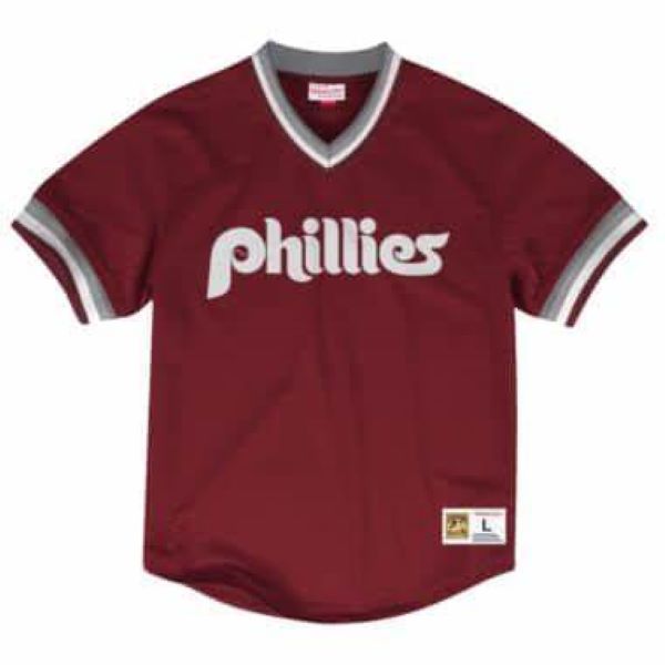 Phillies Mitchell Ness Philadelphia Cooperstown Mesh Batting V-Neck Baseball Jersey Blue Red Size S-4XL, As pic
Phillies Mitchell Ness Philadelphia Cooperstown Mesh Batting V-Neck Baseball Jersey Blue Red Size S-4XL, As pic