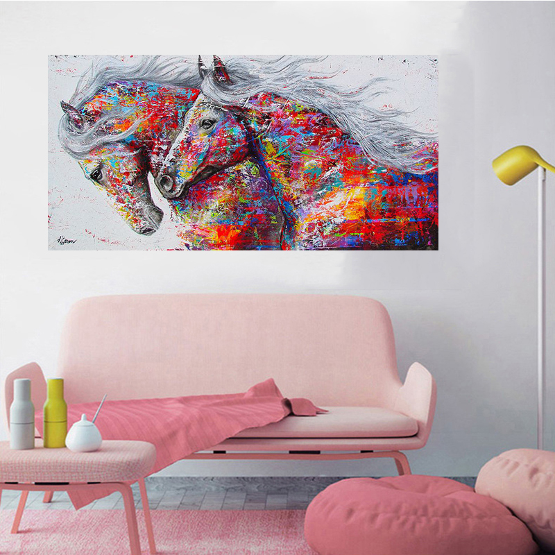 Wall Art Canvas Painting The Horses For Living Room Animal Pictures Home Decor No Frame
Wall Art Canvas Painting The Horses For Living Room Animal Pictures Home Decor No Frame