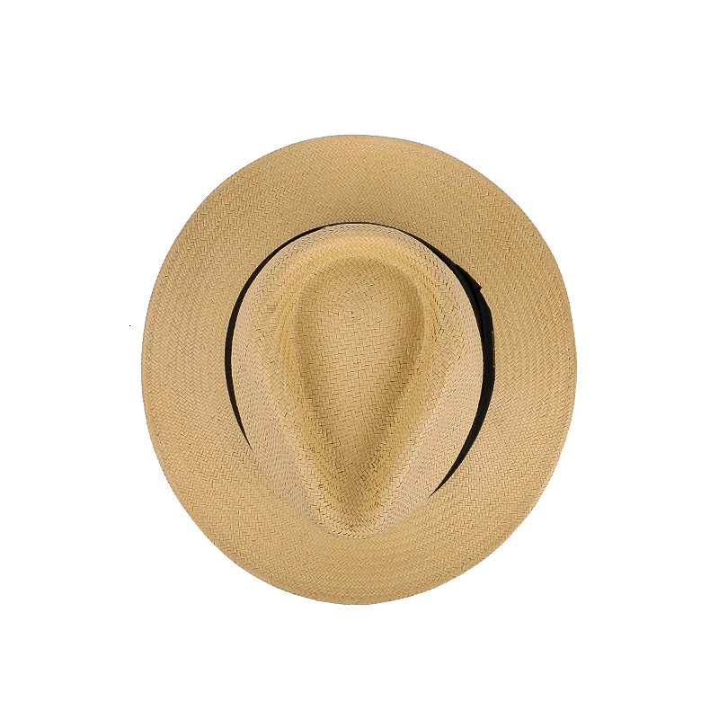 Wide Brim Hats Bucket Sombrero Panama Hombre Summer Sun Protection Straw Hat Five Cent Grass Woven For Men Big Head Size Gentleman 231117