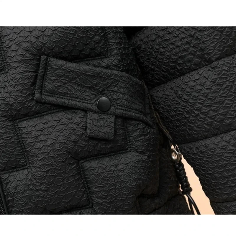 Women's Down Parkas 2023 Winter Black Women Jacket Cotton Jackets Stand Collar Casual Warm Parka Snow Wear Coat Beige Outwear Female 231116