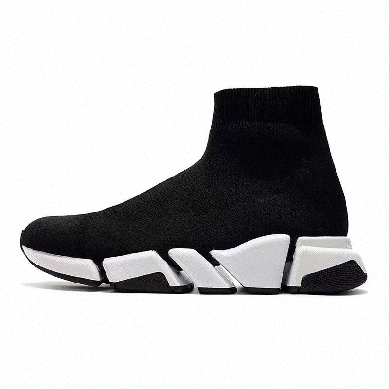 2023 Designers Casual Shoes Socks Graffiti Sole Speed 1.0 Platform Mens Triple Black White Sock Shoe Master Womens Sneakers Classic Speeds Trainer