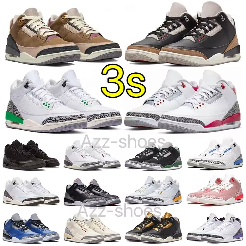 Jumpman 3 3s Basketball Shoes Mars Stone White Cement Wizards Cardinal Red Black Gold Kumquat Pine Green Lucky Green Dark Iris Muslin Sport Sneakers for Men and Women, Item#13
Jumpman 3 3s Basketball Shoes Mars Stone White Cement Wizards Cardinal Red Black Gold Kumquat Pine Green Lucky Green Dark Iris Muslin Sport Sneakers for Men and Women, Item#13