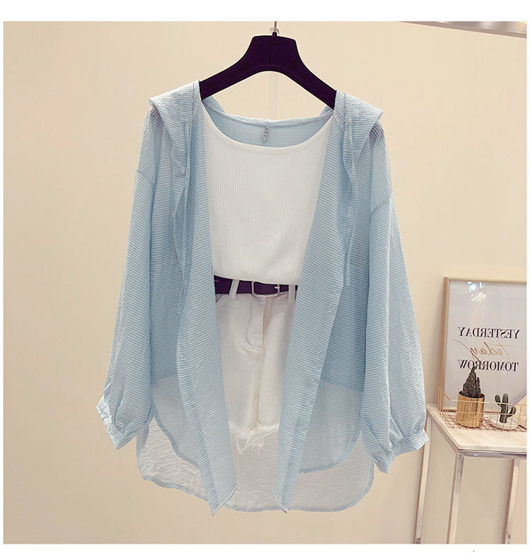 Women's Jackets Women thin coat Casual Summer Sun Protection Tops Women Long Thin Cardigan Sun Protection Clothing Tops Women Blouse 230417