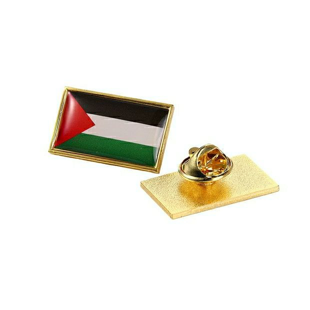 Palestine Flag Pin Brooch National Emblem Flag Badge Lapel Pins Palestine Metal Lapel Pin Country Badges