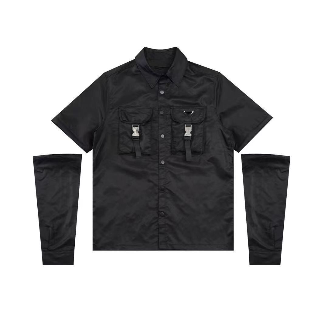 Designer jacket men shirt coats Two piece polo jacket with single breasted sleeves detachable cardigan coat loose stand up collar withStriped plaid mens jacket, Black
Designer jacket men shirt coats Two piece polo jacket with single breasted sleeves detachable cardigan coat loose stand up collar withStriped plaid mens jacket, Black