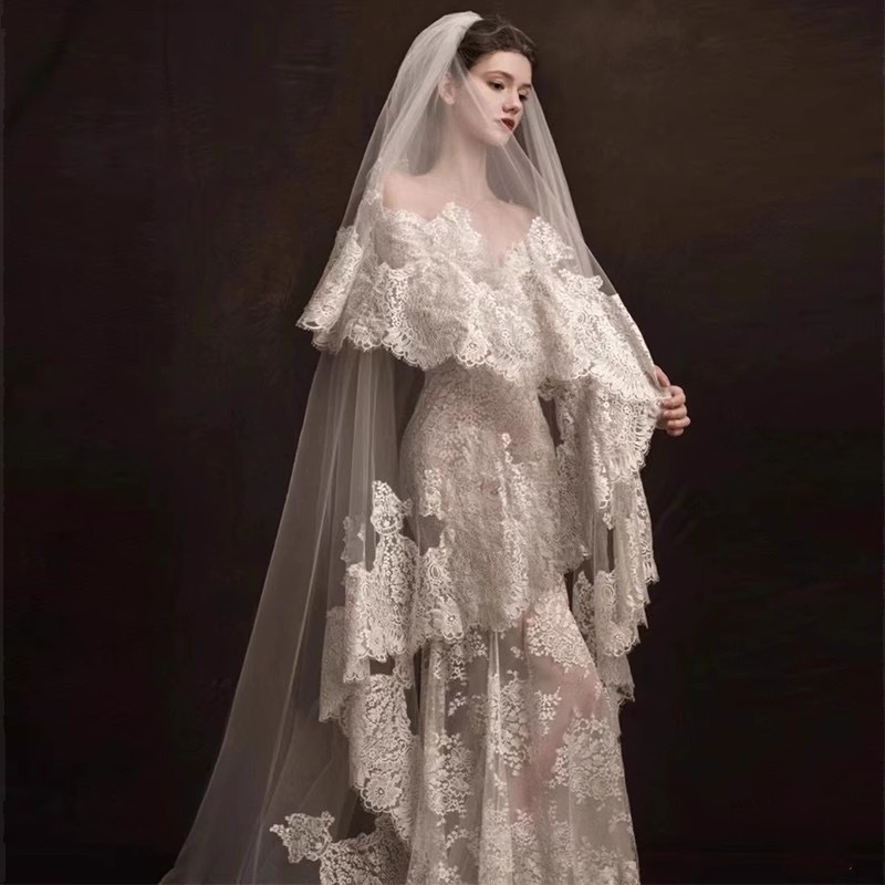 Elegant Mermaid Wedding Dresses Illusion Covered Buttons Back sexy off shoulder Lace Applique Chapel Train 2023 Custom Made plus size Wedding Gown ves