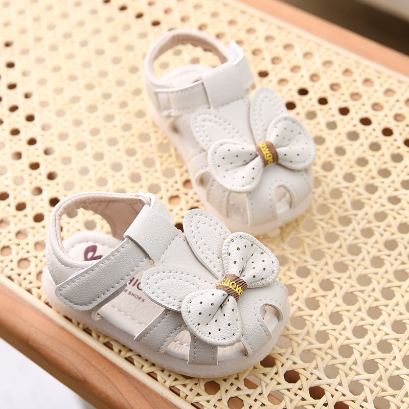 Sandals Cute Summer Boys Orthopedic Sandals Pu Leather Toddler Kids Shoes for Girl Closed Toe Baby Flat Shoes Size 20-30 230417