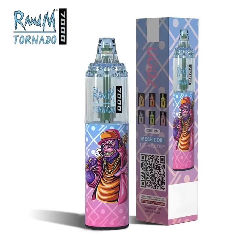 RandM Tornado 7000 Puffs Disposable Vape 5% 3% 0% Electronic Cigarettes 14ml Pod With Mesh Coil Air Flow Control 20 Colors Rechargeable Battery
RandM Tornado 7000 Puffs Disposable Vape 5% 3% 0% Electronic Cigarettes 14ml Pod With Mesh Coil Air Flow Control 20 Colors Rechargeable Battery
