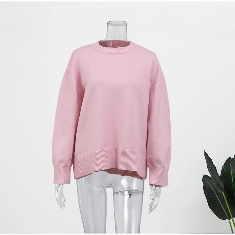Women's Sweaters Solid Turtleneck Long Sleeve Pullover For Women Fashion Chic 2023 Autumn Winter Casual Loose Streetwear Top 231116