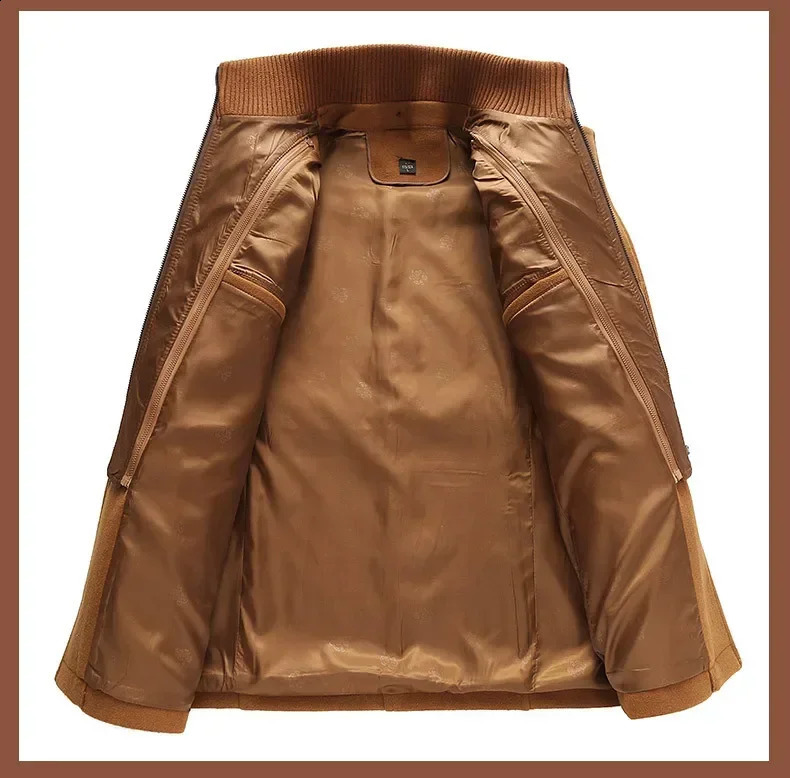 Men's Wool Blends Winter Men Long Trench Jackets Single Breasted Casual Business Coats Male Thickened Warm Windbreakers 4XL 231116