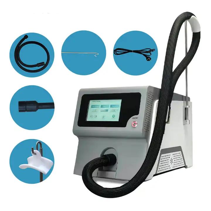 CE Certified Post Laser Skin Injury Recovery Cryo Cold Air Skin Cooling Machine Pain Relief Muscle Relaxation Auxiliary Use with Laser Machine