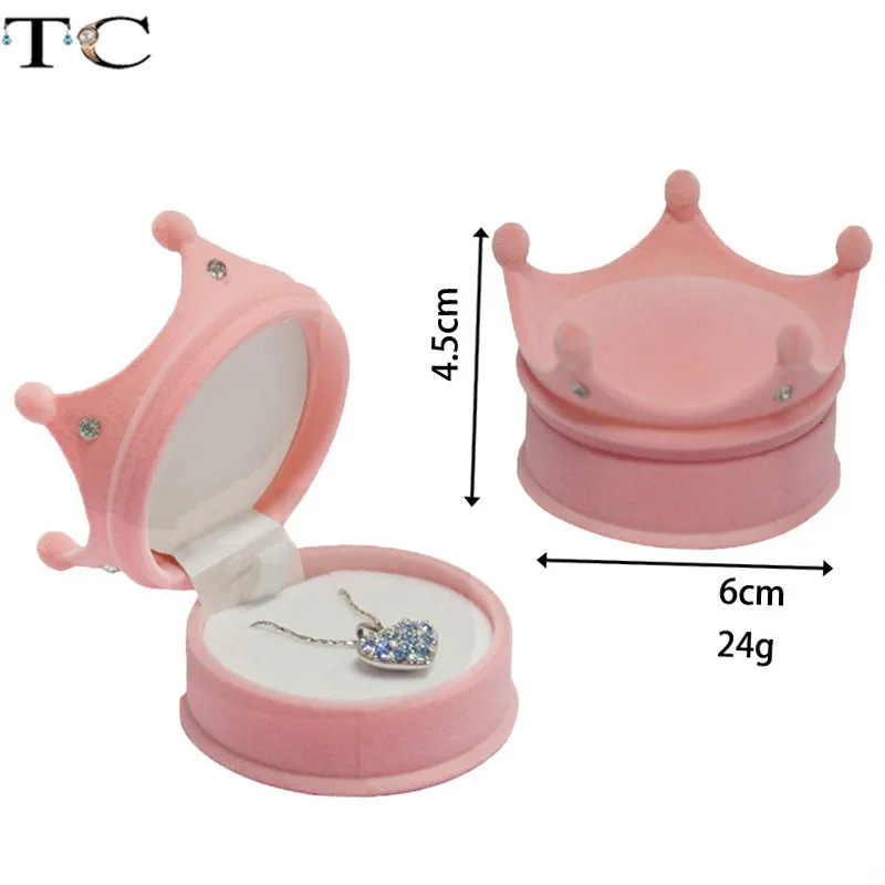 Jewelry Boxes Creative Velvet Box Mini Container Ring Earrings Rings Storage Small Accessories Display Gift 231117