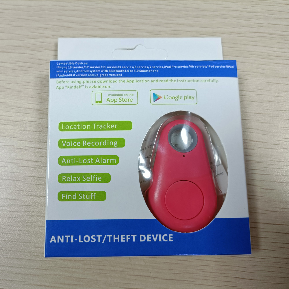 Alarm Keychain, GPS Keychain Tracker: Wireless Anti-Lost Locator for Keys, Pets, Wallets - Portable Blue Tooth Tracking Device