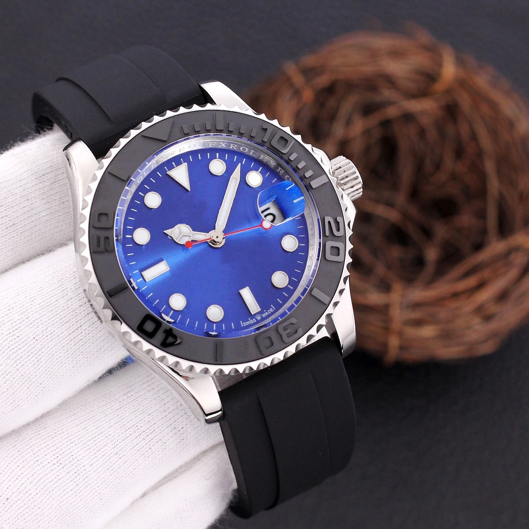 New 2027 Mens Yacht Watch 2813 Automatic Movement Stainless TOP Steel fashion Mechanical Watches Men Rubber Strap 2027 Designers luxurys Wristwatches Wristwa