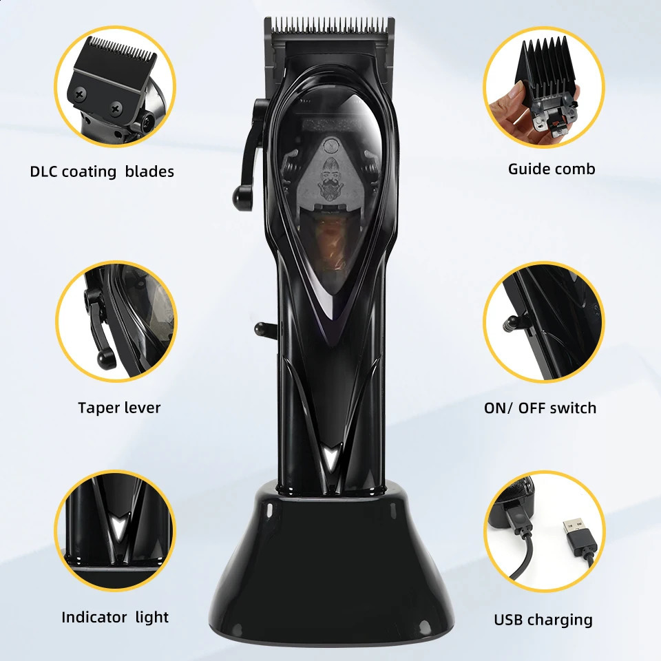 Hair Trimmer Cordless Professional Hair Clipper For Men Electric Adjustable Hair Trimmer Barber Hair Cutting Machine 10000RPM Rechargeable 231116