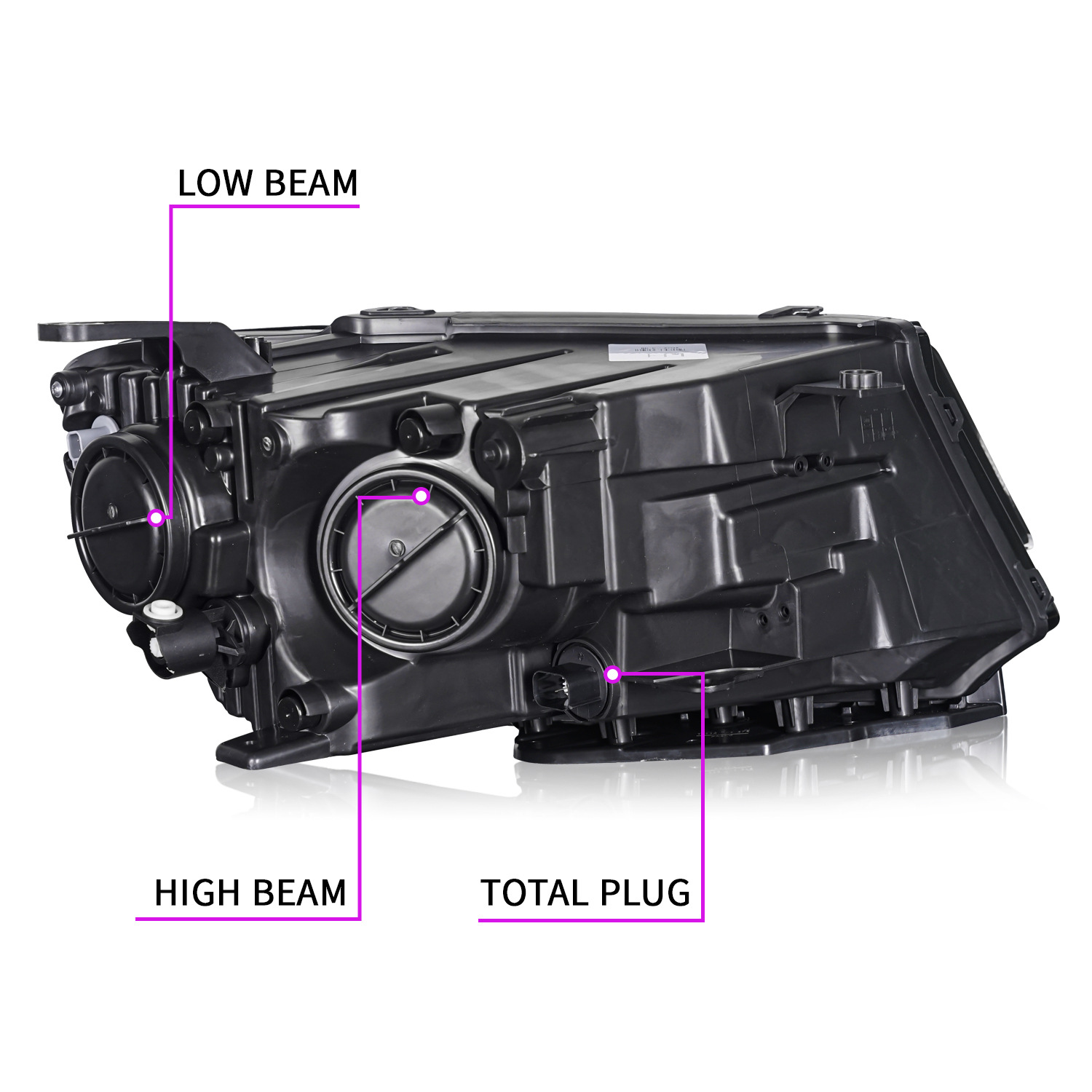 Origin Headlights For Cars for Jeep Compass 20 17-2021 Front Lamp High Low Beam Highlight Turn Signal Running Headlight