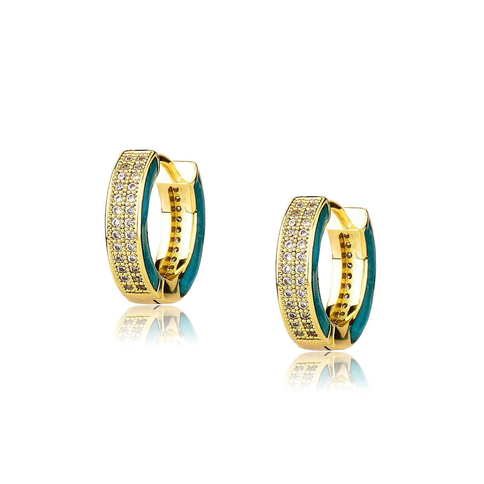 gzw creative colorful glow earrings for men and womens live broadcasting cool square diamond earrings clip spring and summer daily wear fashion earrin