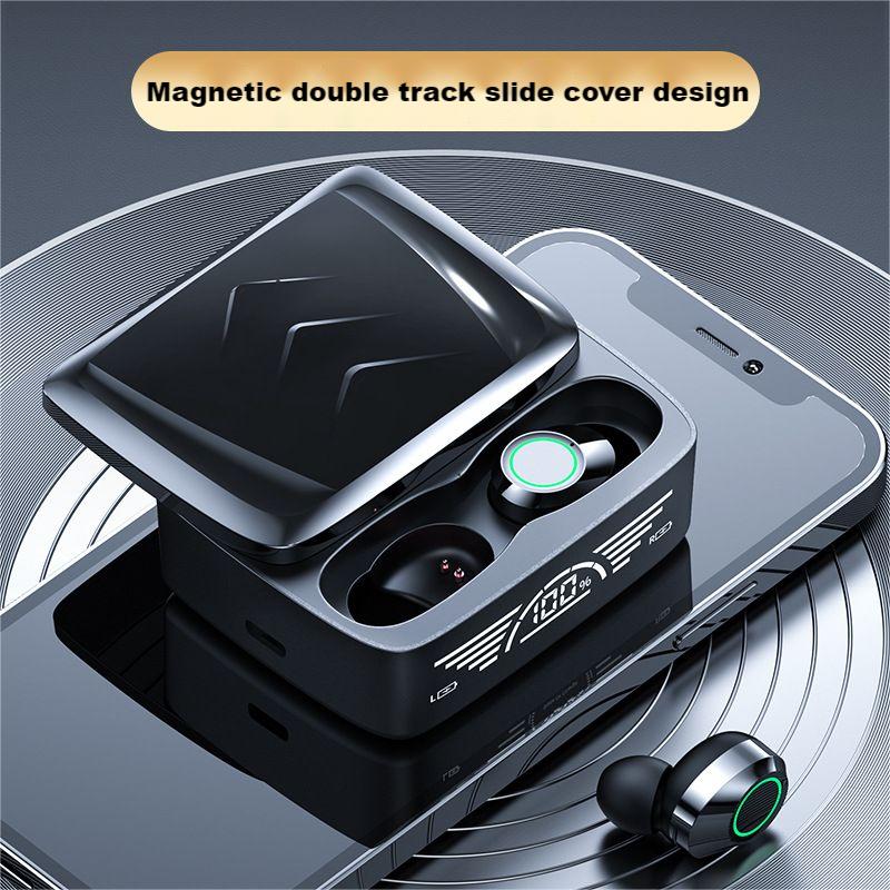 TWS Bluetooth headphone Wireless earphone Fingerprint control BQ30 In-ear Built-in Microphone Wireless Earphone LED display high Quality Headphone Spo