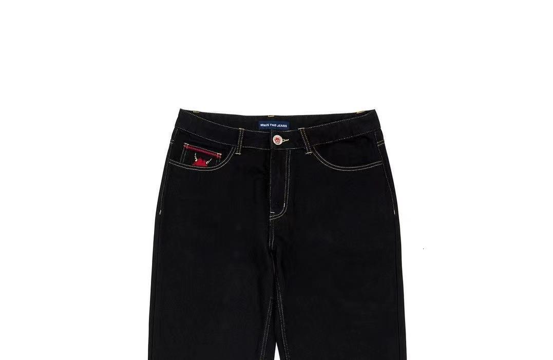 Women's Shorts Y2k American casual jeans street hip-hop trendy mini two straight leg pants printed embroidered shorts 230828