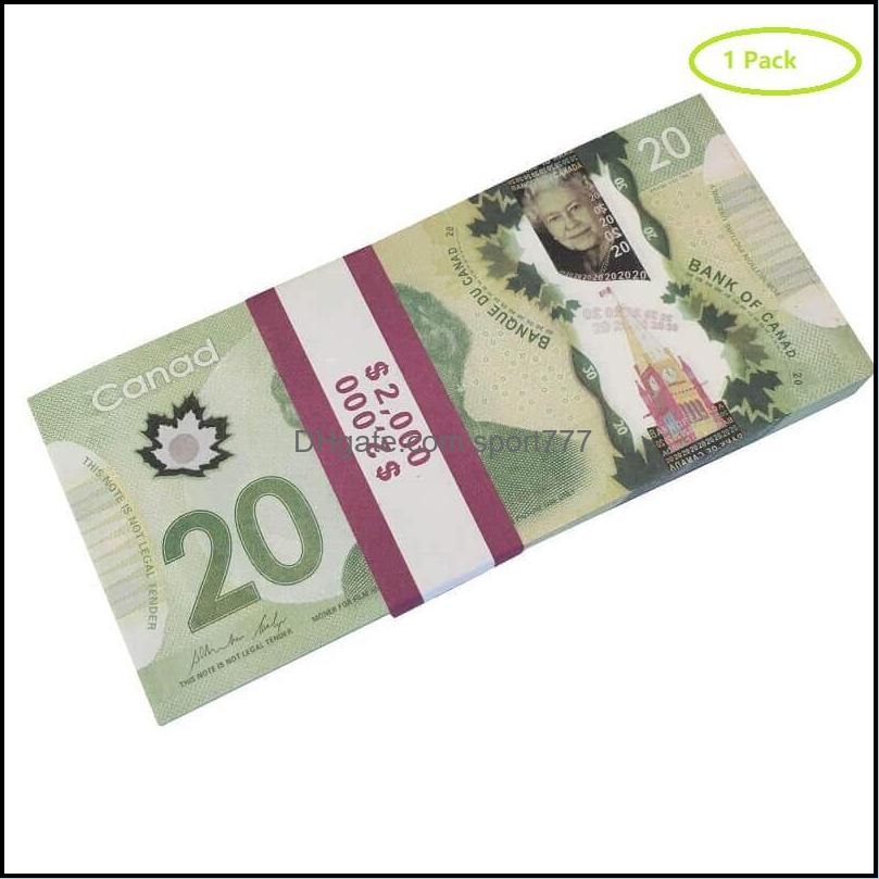 Other Festive Party Supplies Prop Money Cad Canadian Dollar Canada Banknotes Fake Notes Movie Props Drop Delivery Home Garden Dh 968