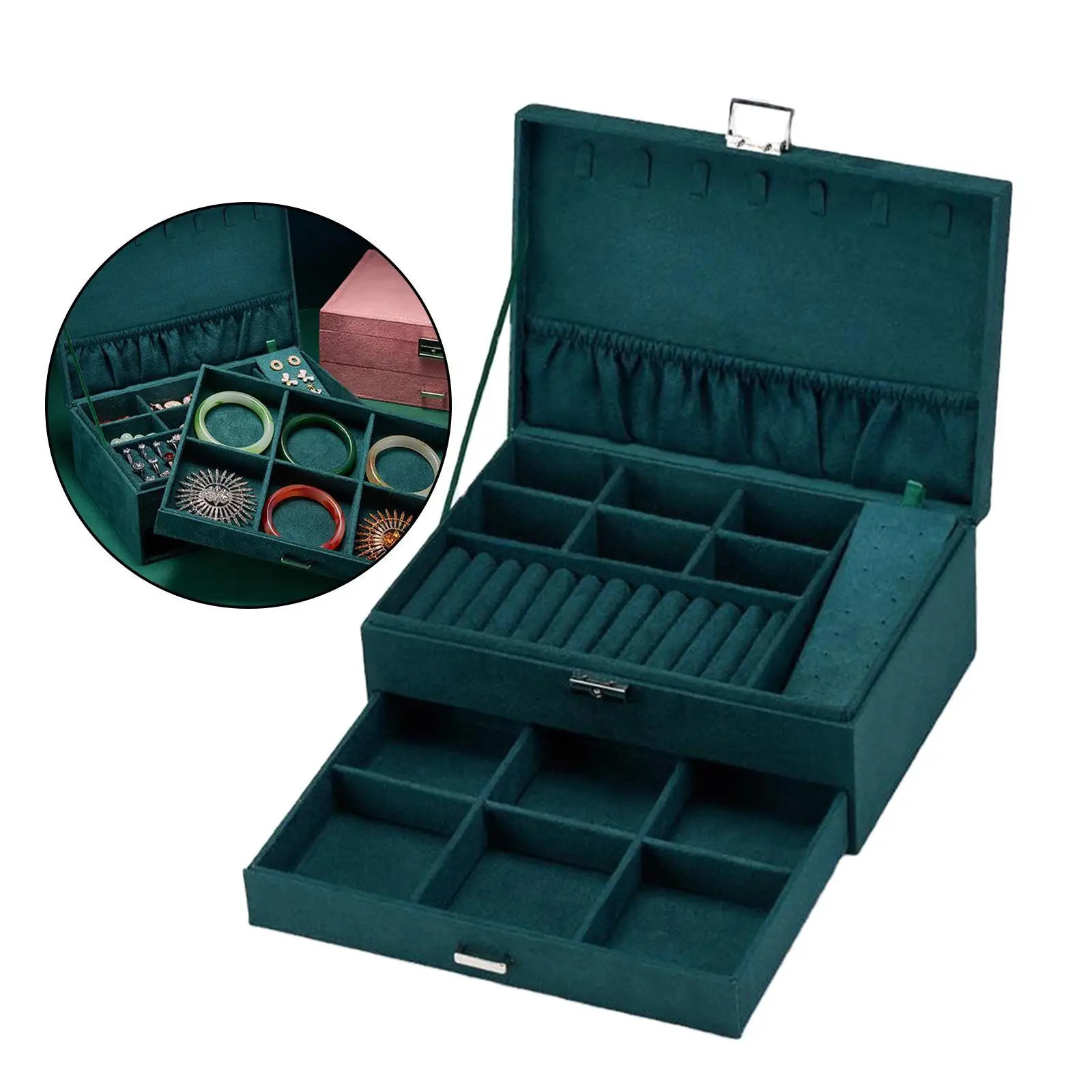 Jewelry Boxes Jewellery Box Organiser Storage Women Small Stackable Ring Necklace Display Holder Earring Wall 231117bj