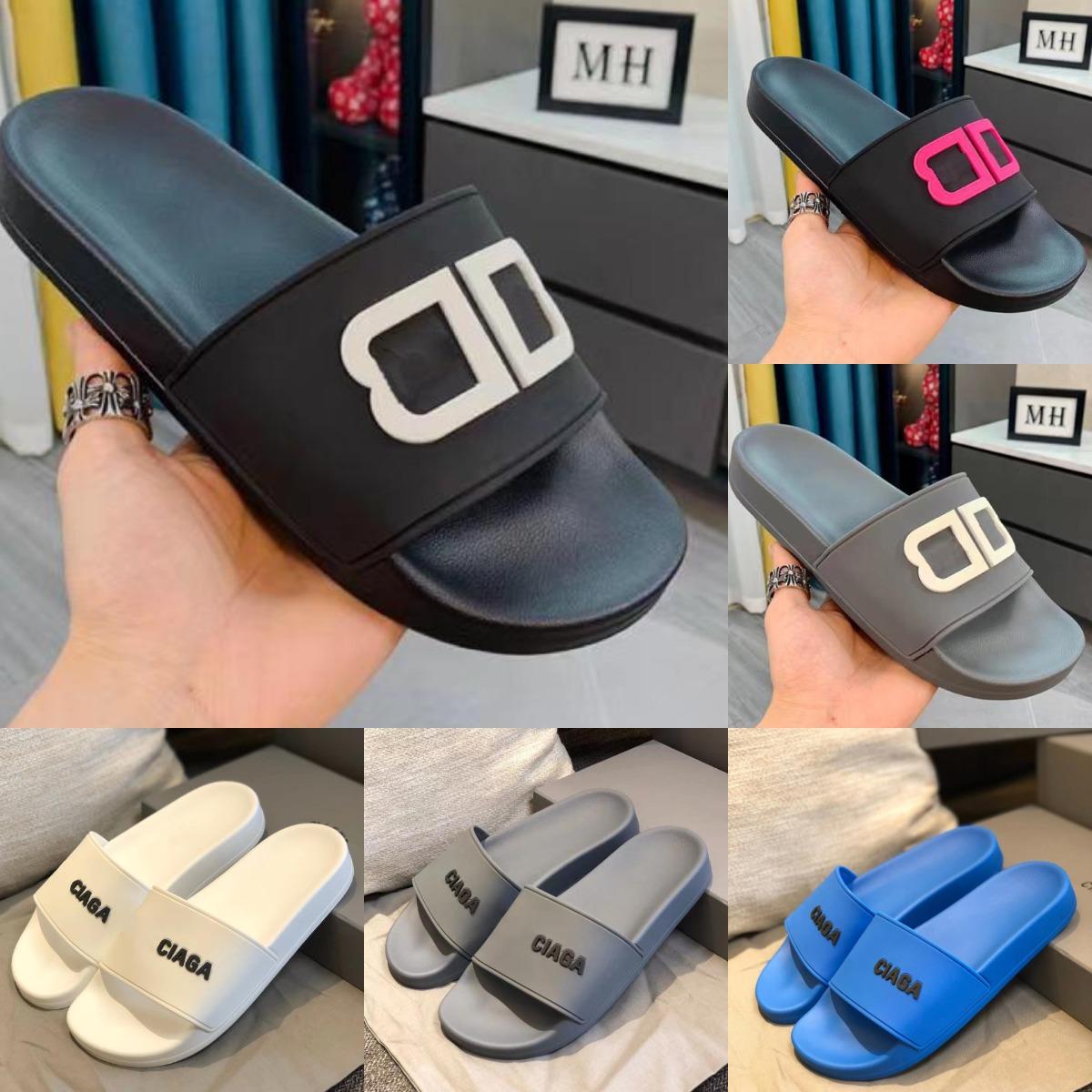 Designer Woman man Slippers Sandals slides fashion slide Triple Black White Yellow Pink Bule Red Green Grey Slipper fashion men women outdoor sandal 36-45