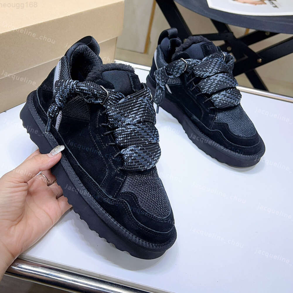 YBlack Leather Lowmel Boots Designer Womens Australia Winter Boot Warm Comfortable Fur Ankle Booties Platform Heeled Ultra Mini Bottes