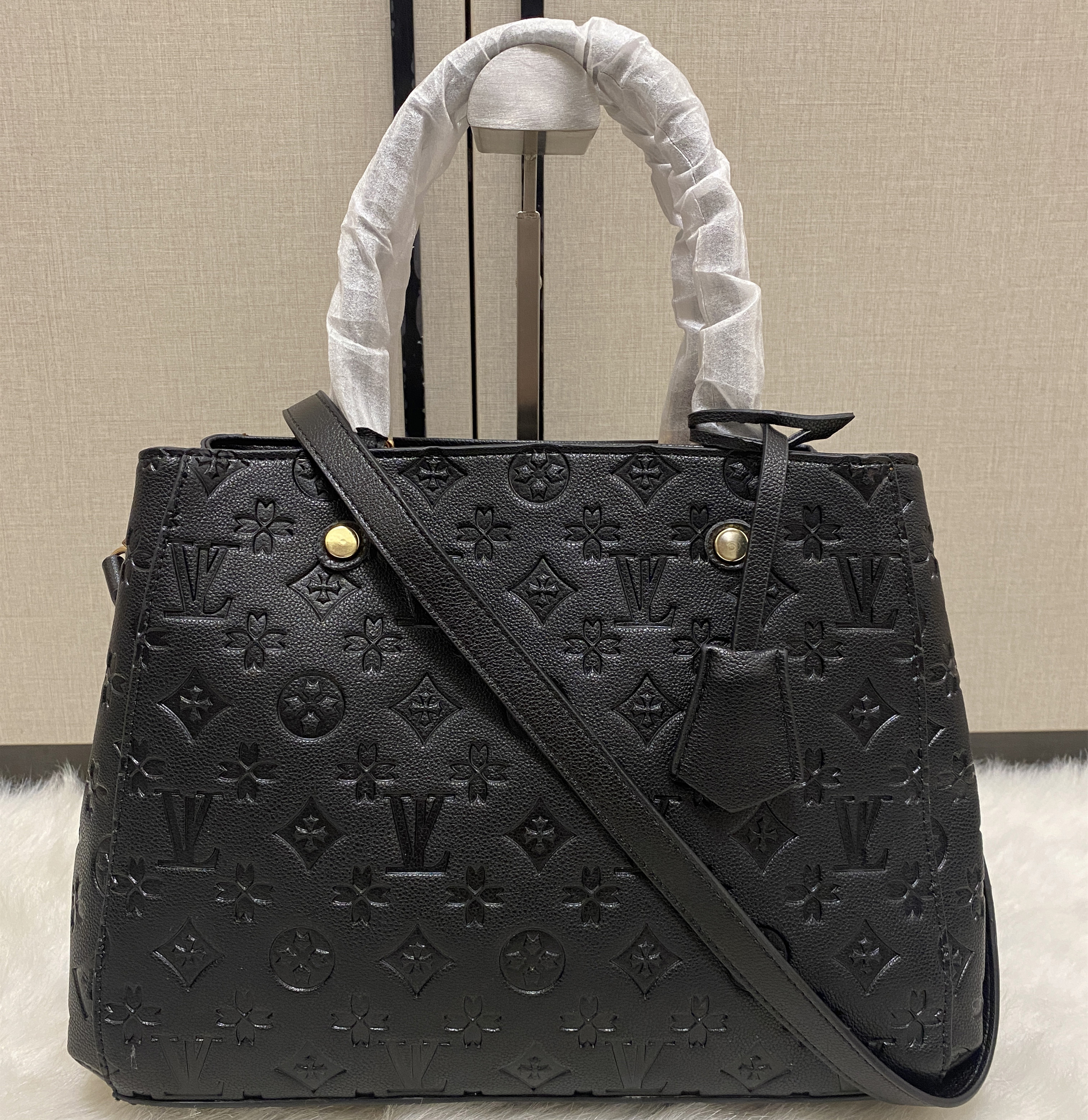 2024 Designer Luxury Satchel Messenger Handbag Leather Strim Handles with Shoulder Strap Crossbody Bag French bag purse N41056