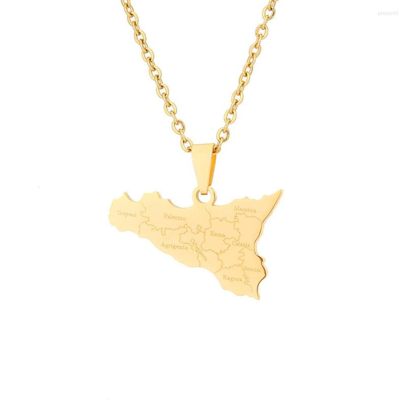 Pendant Necklaces Italy Sicily Map & Cities Name For Women Men Couple Silver Color/Gold Color Italian Sicilia Jewelry Gift
Pendant Necklaces Italy Sicily Map & Cities Name For Women Men Couple Silver Color/Gold Color Italian Sicilia Jewelry Gift