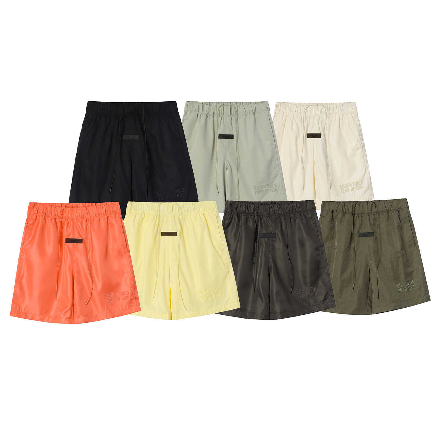 Ess Designer Short Fashion Casual Clothing Fears of God Fog Essen Season 8 Loose Capris Flocking Printed Drawstring Nylon Shorts Streetwear Joggers Sportswear, Lemon yellow
Ess Designer Short Fashion Casual Clothing Fears of God Fog Essen Season 8 Loose Capris Flocking Printed Drawstring Nylon Shorts Streetwear Joggers Sportswear, Lemon yellow