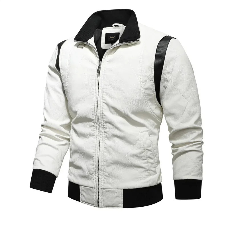 Men's Jackets Ryan Gosling Drive Jacket Mens Winter Bomber Leather Men Scorpion Embroidery Hooded PU Motorcycle 231116