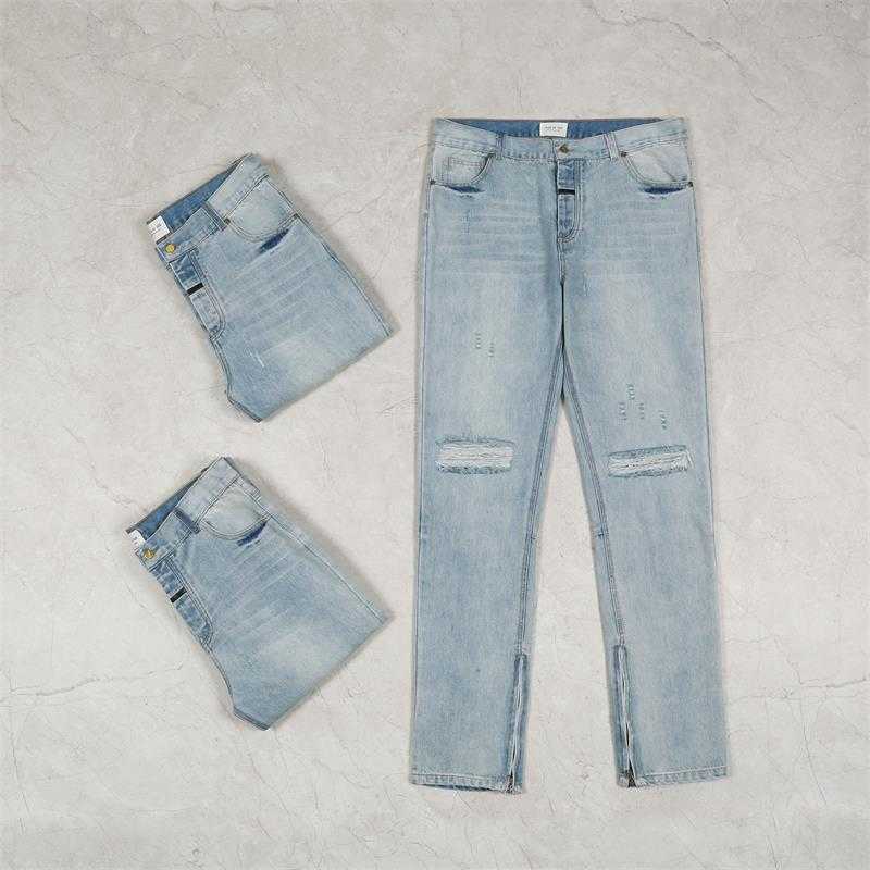 Fog Fears of God Season 6 Ribbon Wash Light Blue High Street Couple Straight Loose Fashion Brand Jeans
Fog Fears of God Season 6 Ribbon Wash Light Blue High Street Couple Straight Loose Fashion Brand Jeans
