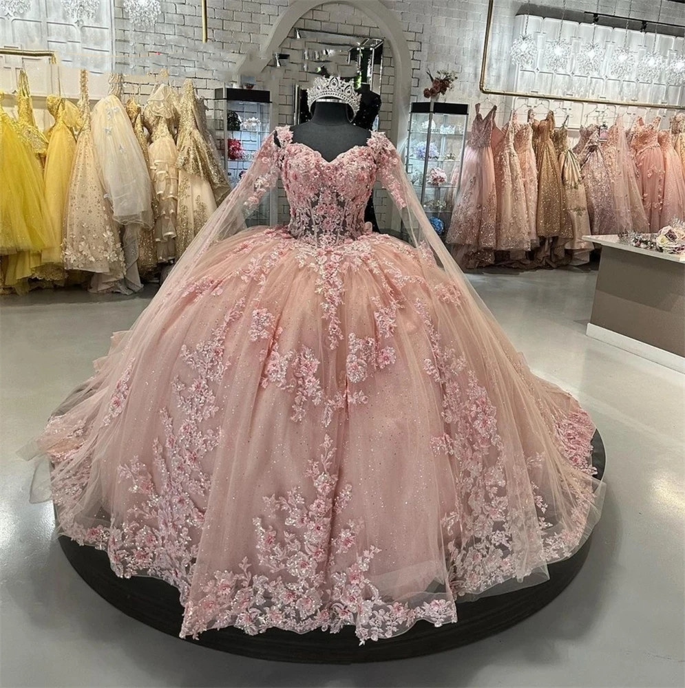 Princess Sweetheart Ball Gown Quinceanera Dresses For Girls Beaded Appliques Celebrity Party Gowns Graduation Robe De Bal, Champagne
Princess Sweetheart Ball Gown Quinceanera Dresses For Girls Beaded Appliques Celebrity Party Gowns Graduation Robe De Bal, Champagne