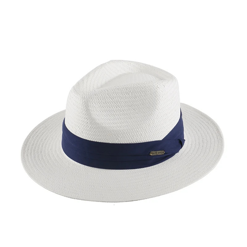 Wide Brim Hats Bucket Sombrero Panama Hombre Summer Sun Protection Straw Hat Five Cent Grass Woven For Men Big Head Size Gentleman 231117