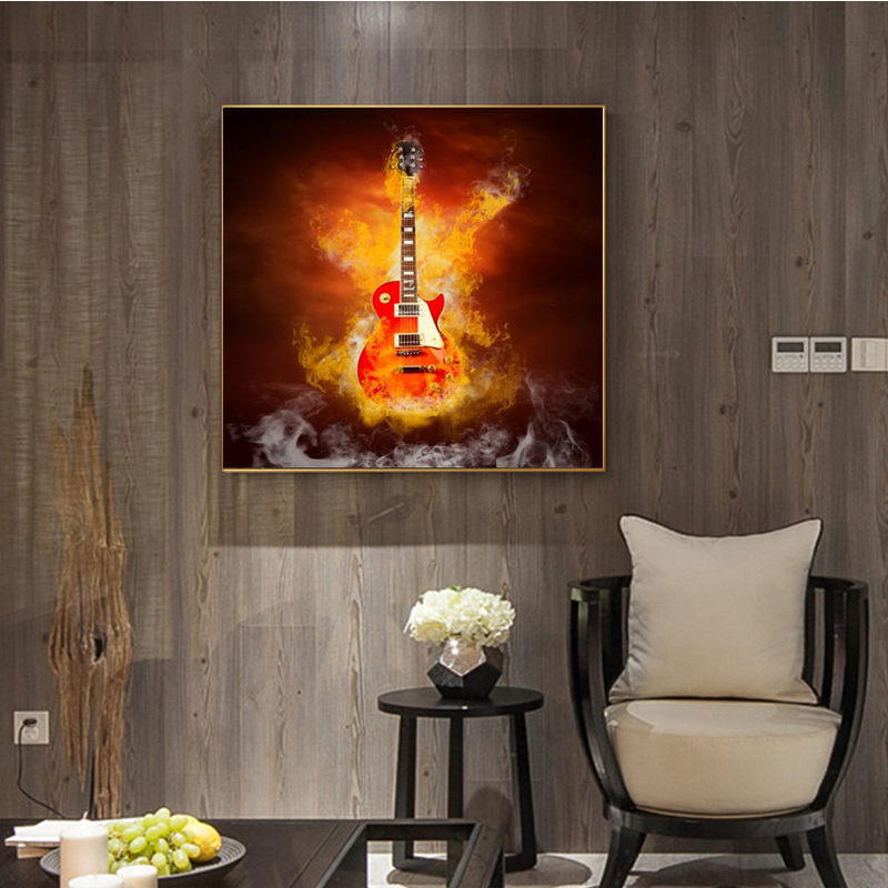 Guitar in Fire Poster Bar Cafe Vintage Music Posters and Prints Canvas Painting Wall Pictures for Living Room Home Decor Cuadros
Guitar in Fire Poster Bar Cafe Vintage Music Posters and Prints Canvas Painting Wall Pictures for Living Room Home Decor Cuadros