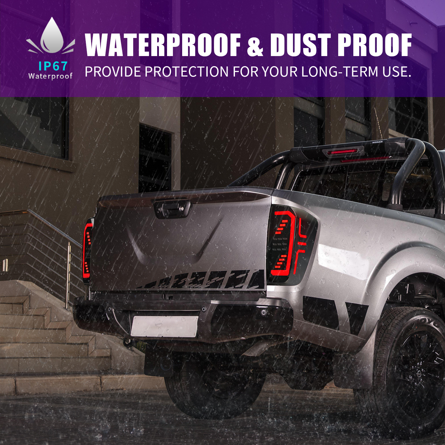 Taillight Assembly For Nissan Navara NP300 20 15-20 20 Taillights LED DRL Running lights Fog lights Rear parking