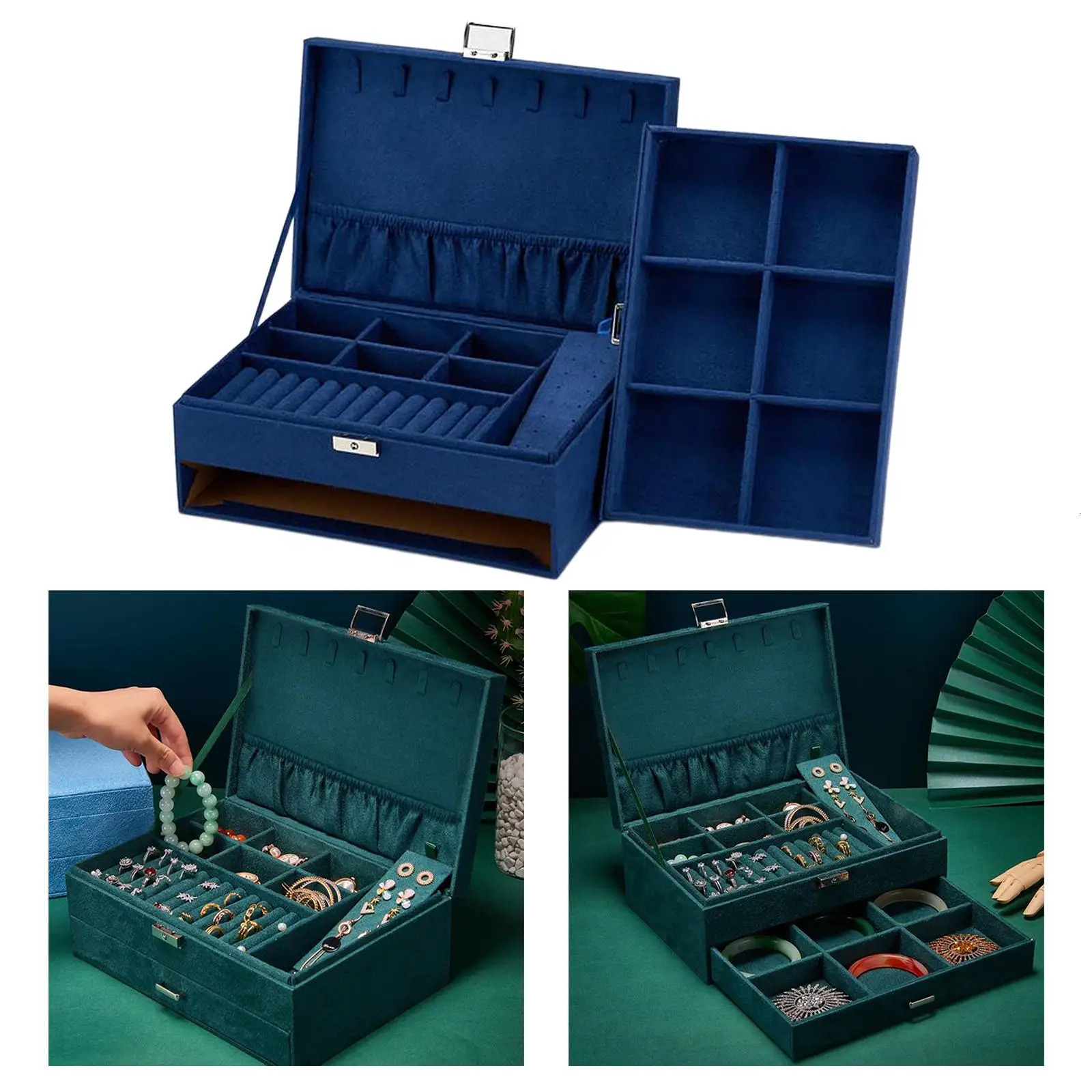 Jewelry Boxes Jewellery Box Organiser Storage Women Small Stackable Ring Necklace Display Holder Earring Wall 231117bj