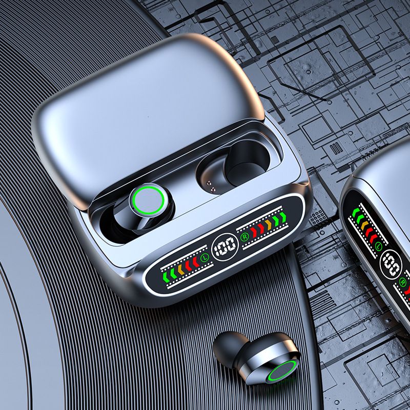 Wireless Earphone Slide cover Fingerprint control BQ50 TWS Bluetooth headset In-ear Built-in Microphone LED display High quality Headphone Sport Earph