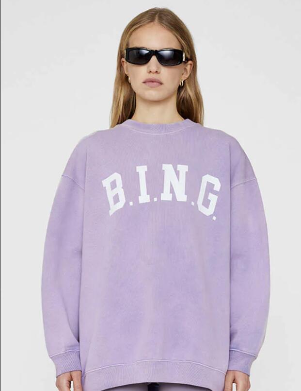 2023ss Anine Bing Women' hoodies sweatshirts Designer Washing Lavender Purple Loose crewneck Sweatshirt Fashion Pullover Hoodie clothing
2023ss Anine Bing Women' hoodies sweatshirts Designer Washing Lavender Purple Loose crewneck Sweatshirt Fashion Pullover Hoodie clothing
